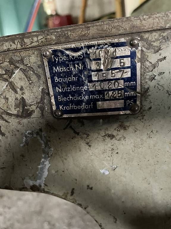 Tutti gli attrezzi: Blechschere 1020 mm  massive Werkstattmaschine – Usato da Sevelen venduto da Guscha 3