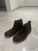 Herren Chelsea Boots Wildleder Gr. 40 Braun