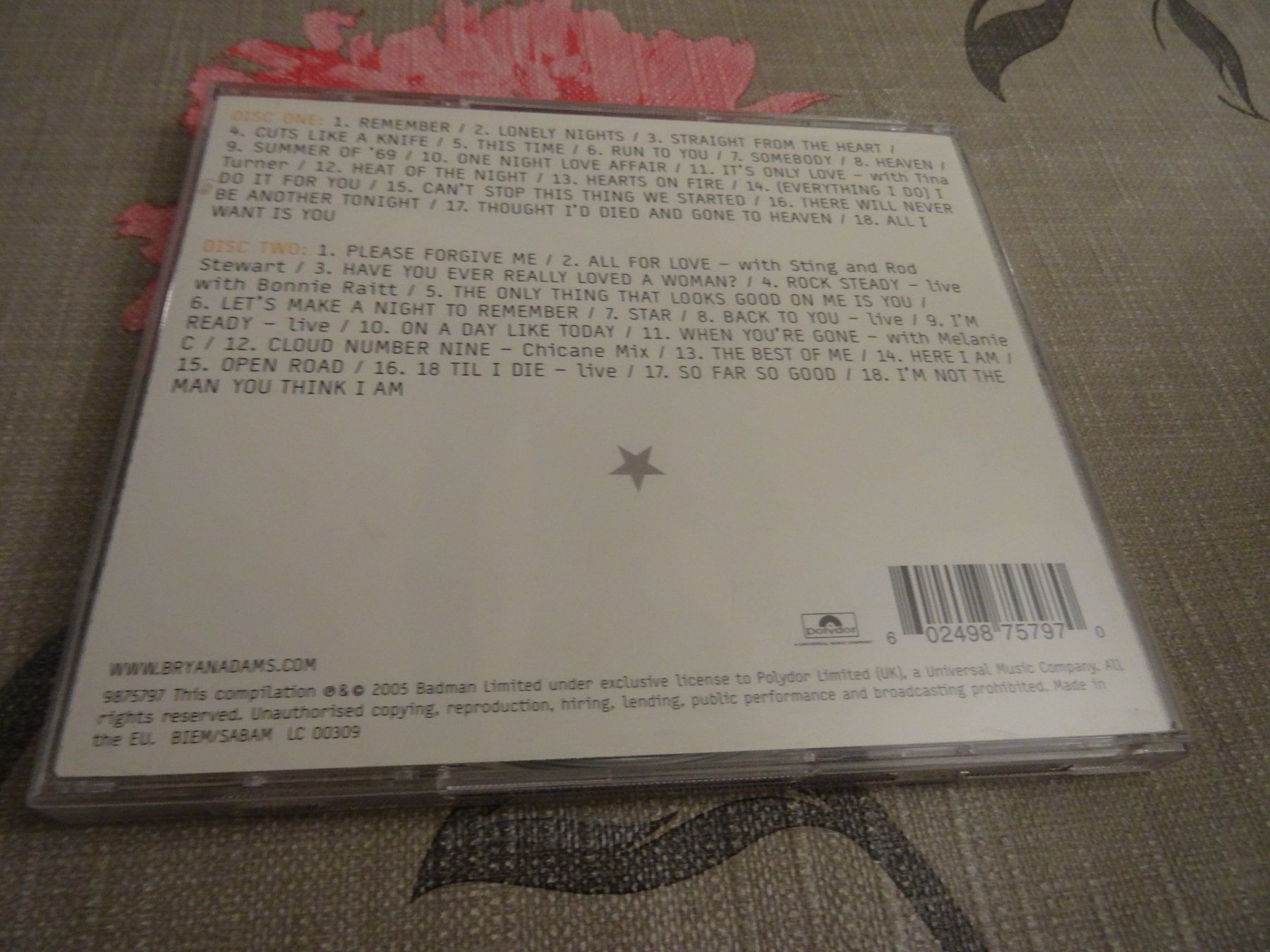 CD: Bryan Adams Anthology Doppel CD – Usato da Olten venduto da Disc-Ausverkauf 1