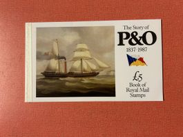 Briefmarkenheft P&O 1837-1987 Royal Mail 5 Pfund Zustand neu