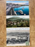 3 Cartes postales anciennes Lucerne, circulées début 1900
