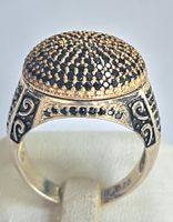 Schwarze Diamanten Fingerring
