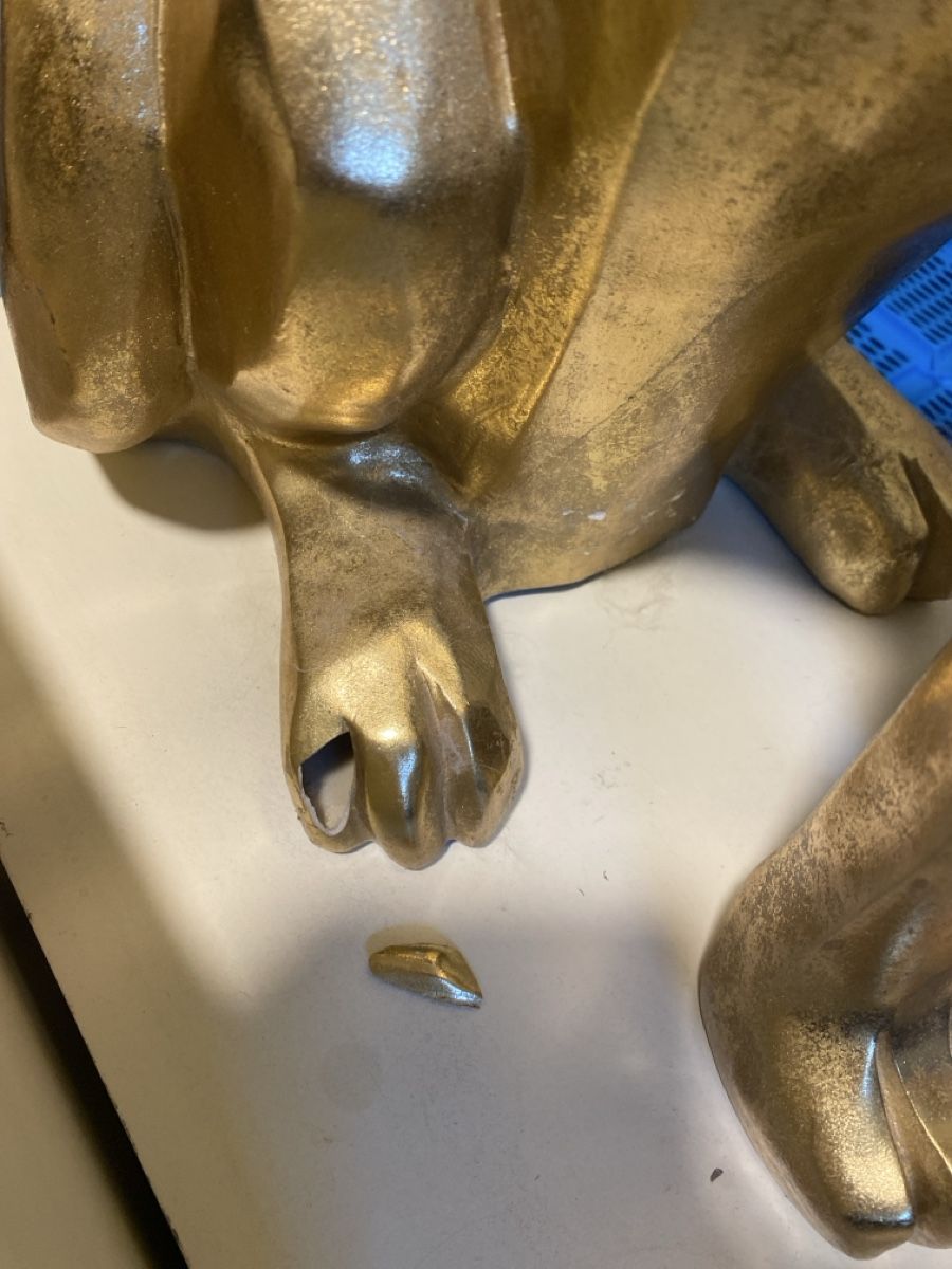 Skulpturen & Statuen: Goldene Panther Figur – Defekt aus Wolfwil von ISAsShop 3