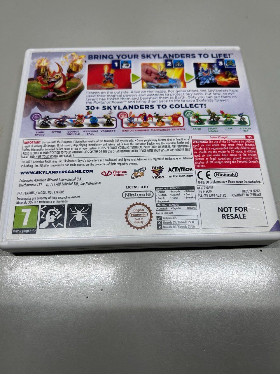 Nintendo Giochi: Skylanders: Spyro's Adventure - Nintendo 3DS – Usato da Giubiasco venduto da LorisVale 1