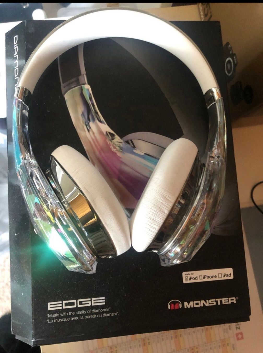 Cuffie: Monster Diamond Kopfhörer On-Ear, silber – Usato da Rüti ZH venduto da EMCRM