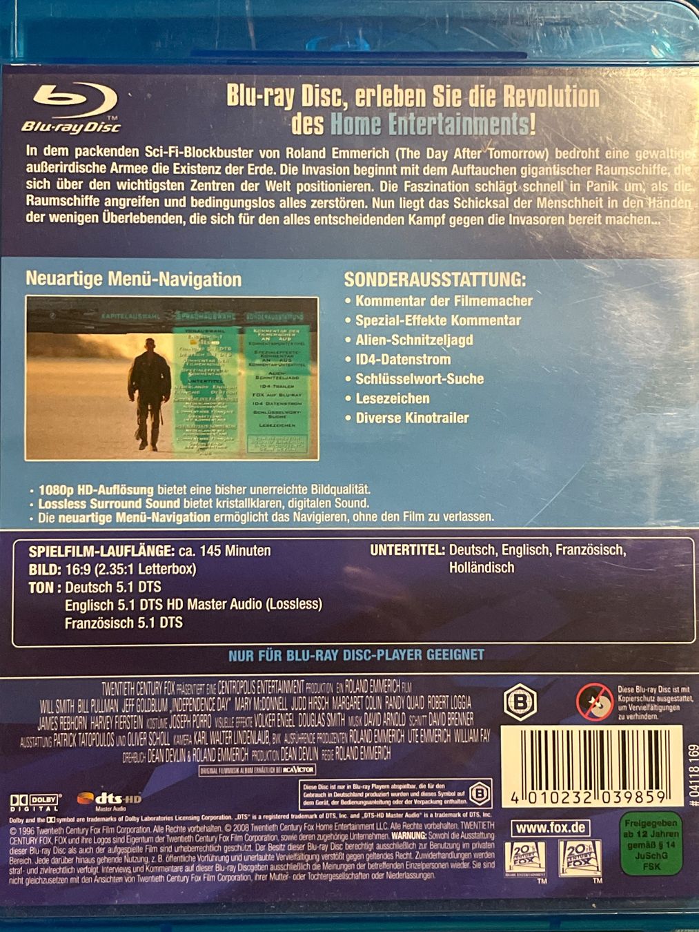 Tutti i DVDs: Independence Day   (1996) – Nuovo (secondo la descrizione) da Waldenburg venduto da Gonzo8 1