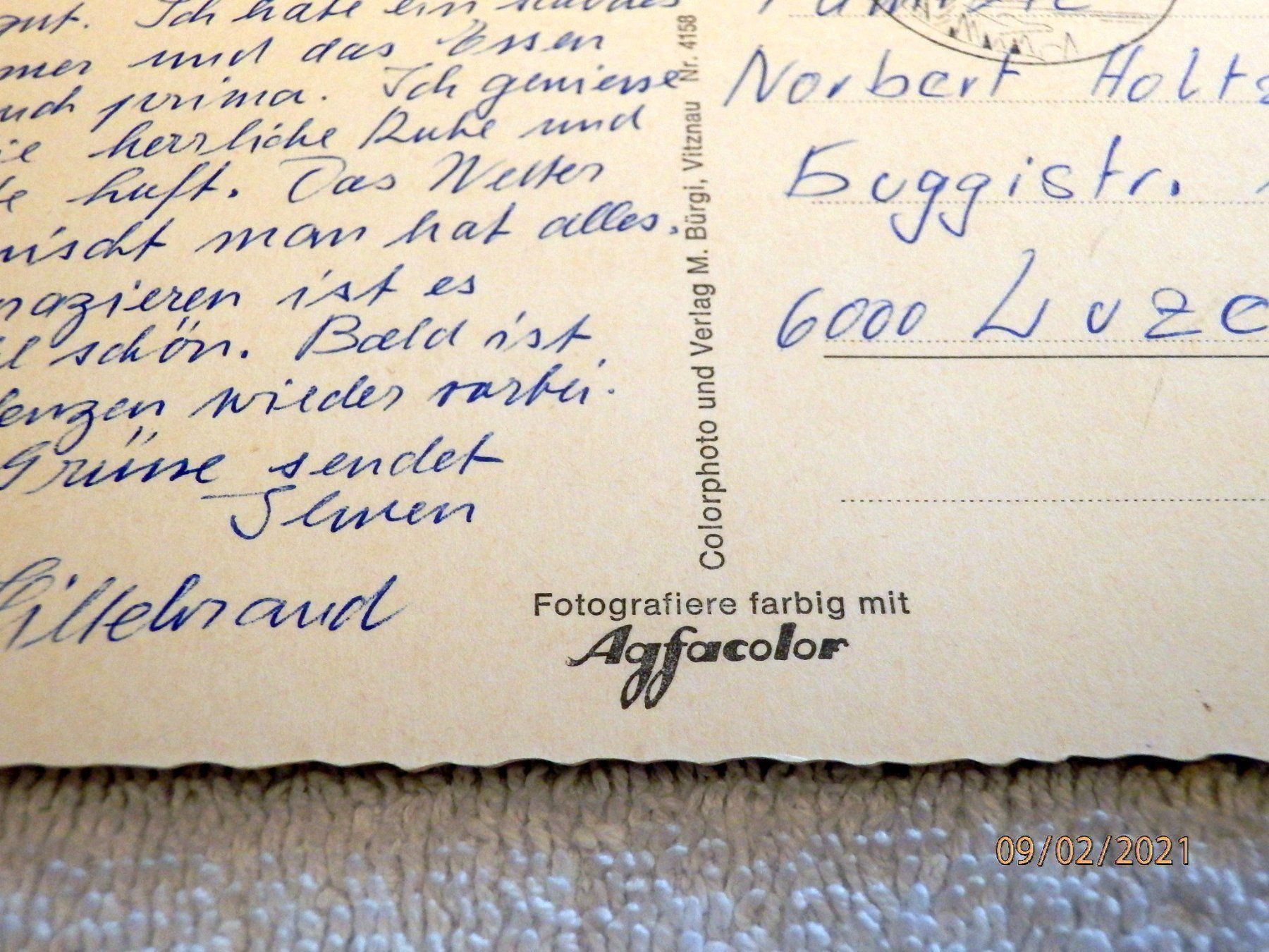 Cartes postales: AK, Hotel Bergsonne, Rigi-Kaltbad – D'occasion à Ueberstorf par dinbau 8