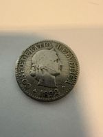 Schweiz 5 Rappen 1892 – Original alte Schweizer Münze – Helv