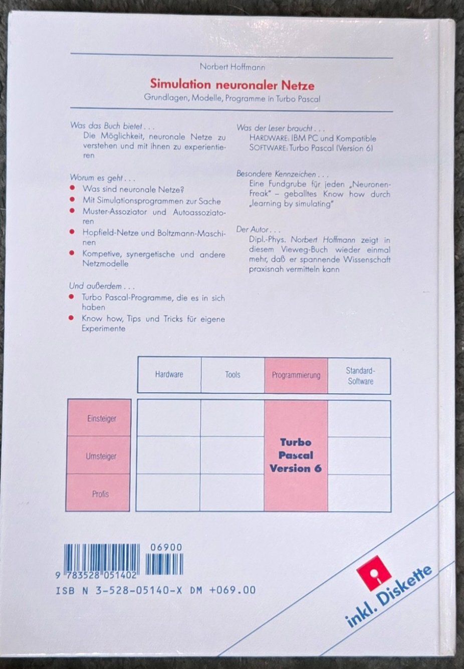 Libri: Simulation neuronaler Netze – inkl. 5,25" Diskette – Nuovo (secondo la descrizione) da Ittigen venduto da Mrdoubleg 1