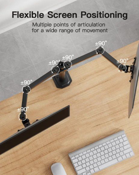 Staffa per monitor: Monitorhalterung Dual Bildschirmständer Tischhalterung – Nuovo e nell'imballaggio originale da Ermatingen venduto da rik4rdo 3