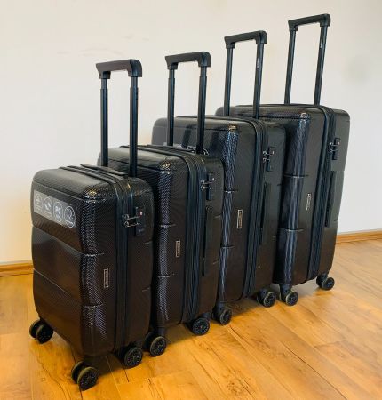 4 teiliges Koffer Polycarbonat gateBAG BUNDLE SCHWARZ NEU