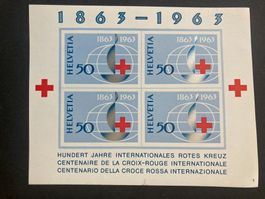 Schweiz 1963 Block 100 J. Rotes Kreuz postfrisch laufnr 1
