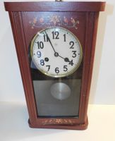 Junghans antike kleine Wandpendule Regulator  mit Schlüssel