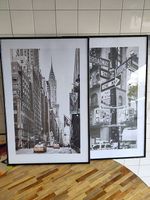 2 Bilderrahmen mit passenden New-York-Postern