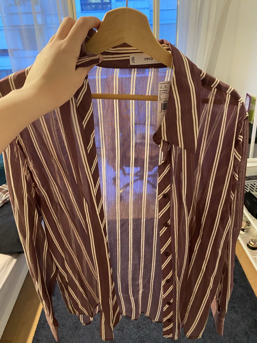 Mango Camicette: Durchsichtige Bluse neu – Nuovo e nell'imballaggio originale da Basel venduto da hea_pp2f 1