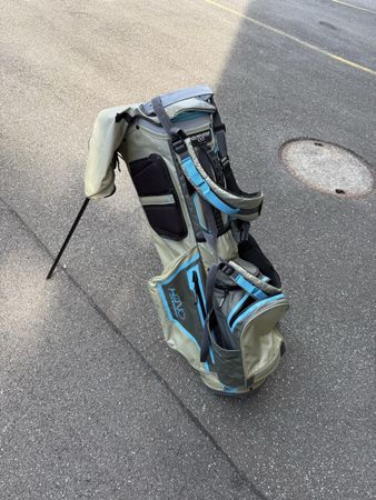 Sun Mountain Hybrid Golf Stand Bag Grey Blue Used