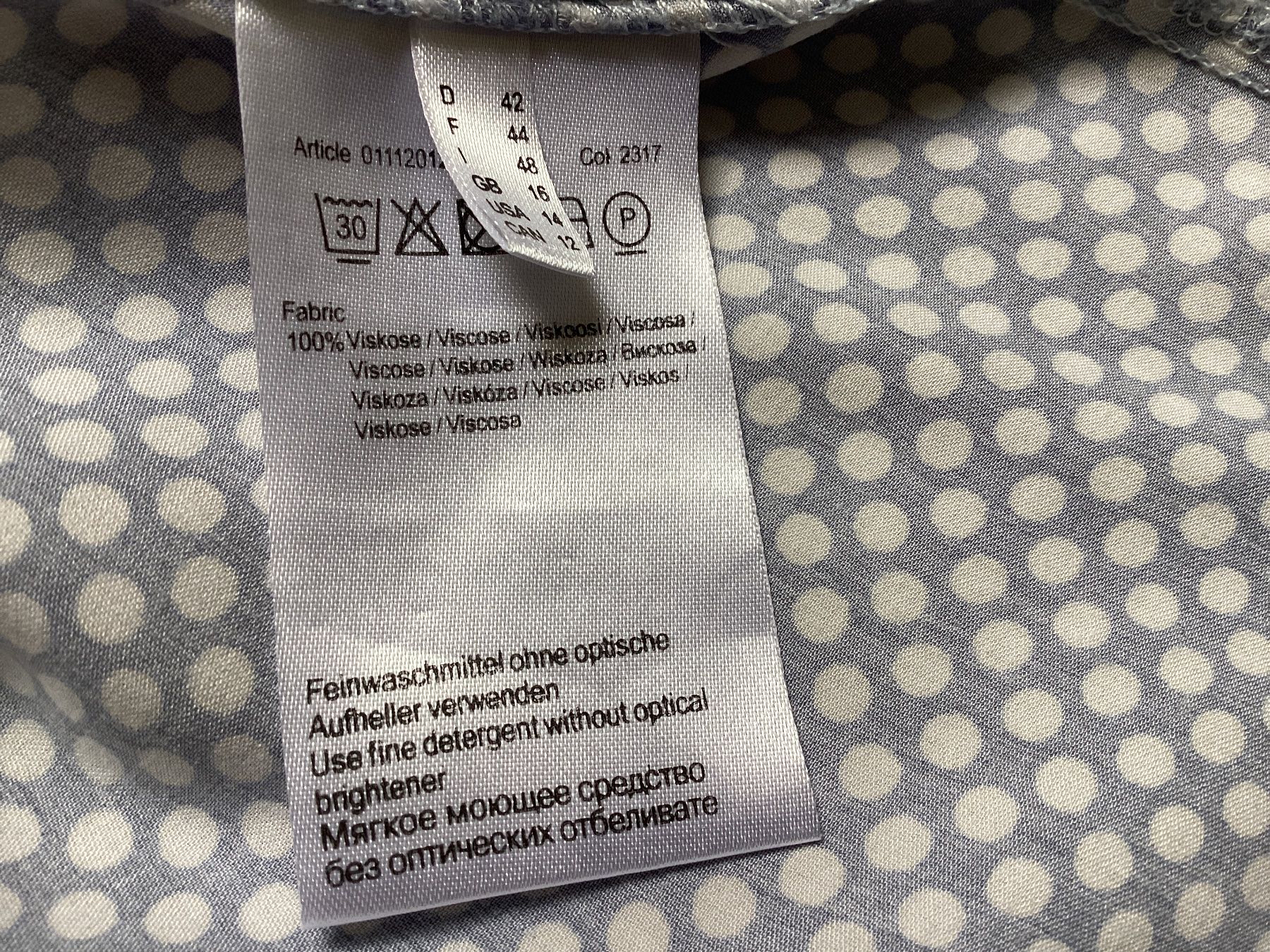 More & More Camicette: More & More Bluse langarm Punkte Grösse 42 super Zustand – Usato da Homberg b. Thun venduto da Homata 5