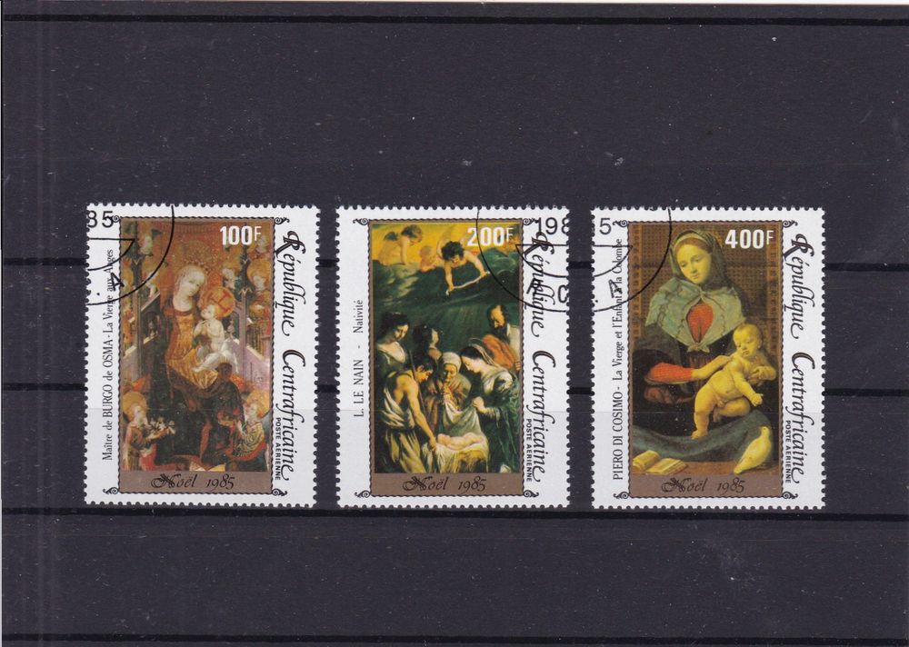 Prophila Collection Briefmarken – Zentralafrikanische Republik 2011, Impressionistische Maler, 3132-3134, Postfrisch ** MNH, Komplettausgabe