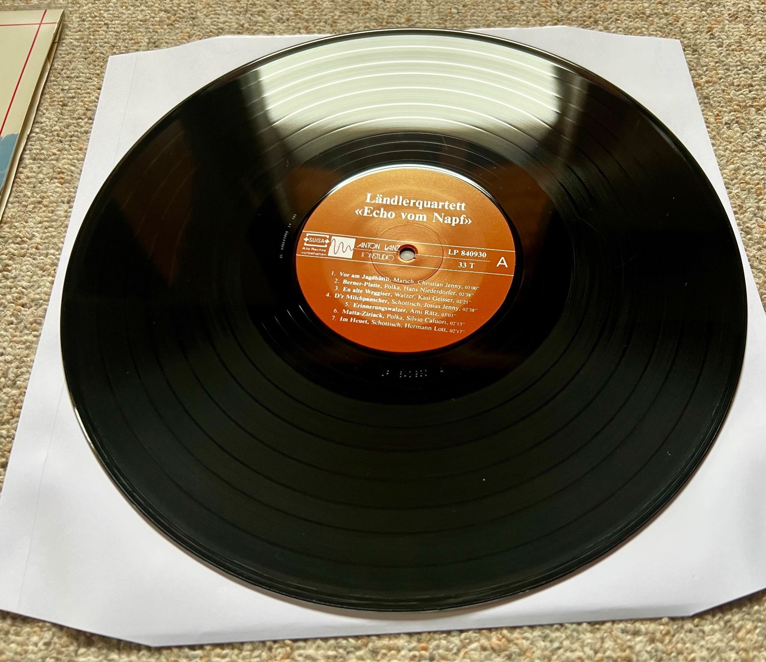 Dischi in vinile: Ländlerquartett Echo Vom Napf LP GEWASCHEN – Usato da Unterseen venduto da vinylmore 1