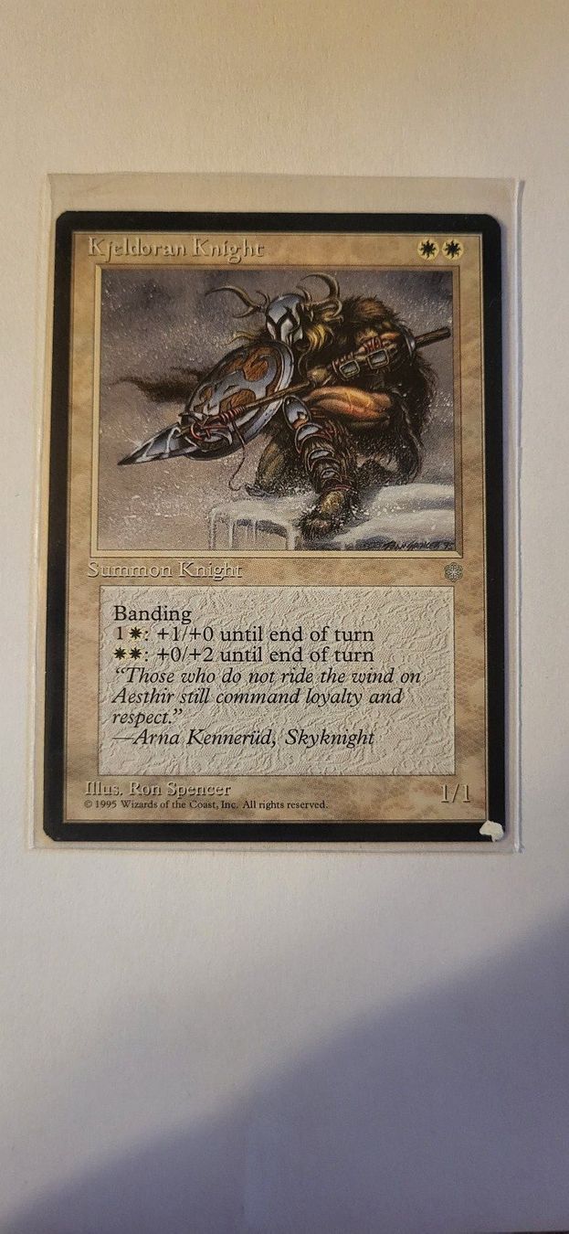 Magic The Gathering Carte collezionabili: MTG - Kjeldoran Knight – Usato da Münsingen venduto da Heroism2010