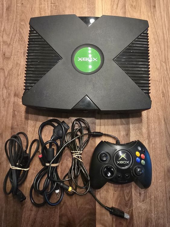 Microsoft Xbox Classic Konsole + MEGA Spiele + Zubehör OVP (Gebraucht