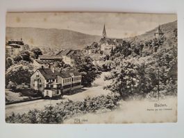 Alte Ansichtskarte "Baden, Partie an der Limmat"