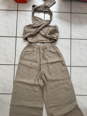 Set Zara di lino M beige 