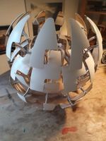 IKEA PS 2014 Hängeleuchte, weiss/silberfarben, 35 cm