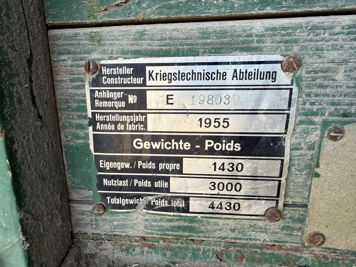 Anhänger: Armeewagen 4.4 T – Gebraucht aus Wahlendorf von brunos14 2