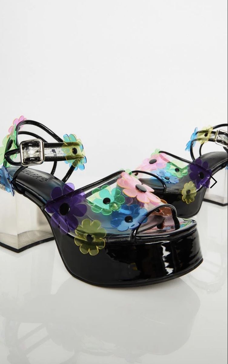 Scarpe da donna: PETAL PIXIE PVC HEELS  DELIA*S BY DOLLS KILL – Nuovo e nell'imballaggio originale da Zollikerberg venduto da sar_mxh5