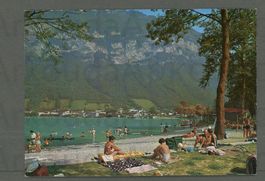 AK color Riva s. Vitale TI Lido, Val Cürta ≈ 1960