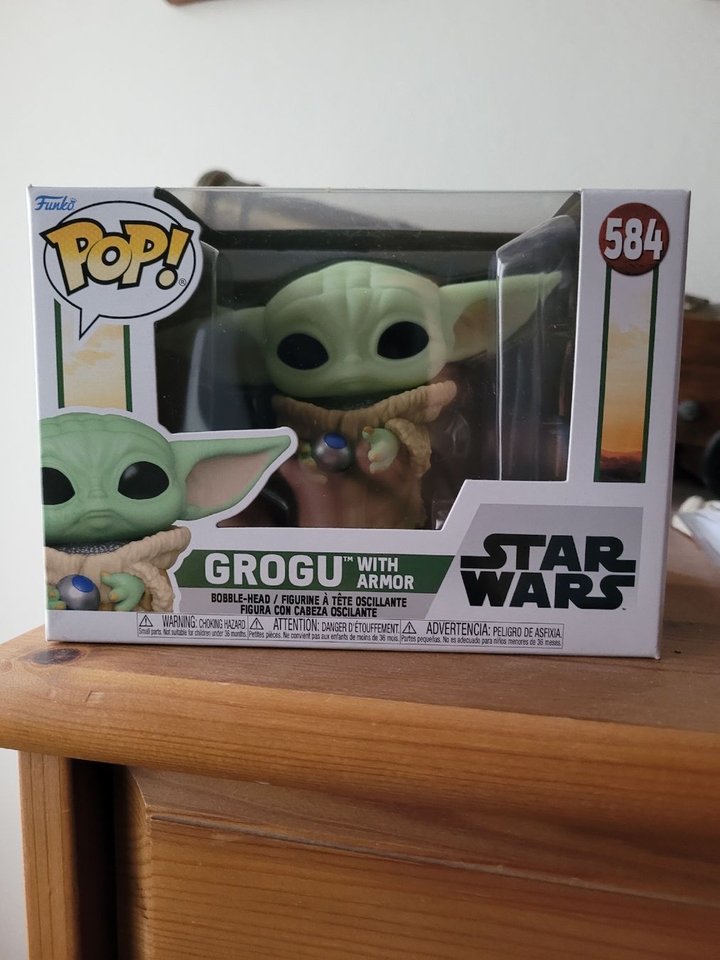 Star Wars Figuren: Funko Pop! Star Wars - Grogu with Armor - Selten! – Neu und originalverpackt aus Heinrichswil von Mari-75