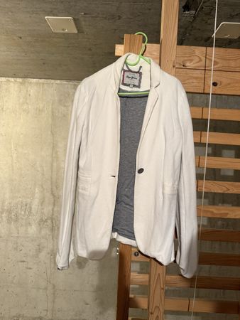 Pepe Jeans Blazer - Size S - White/Grey - Spring Style!