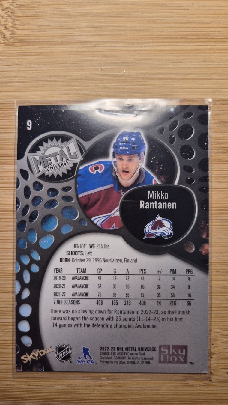 NHL Carte collezionabili: NHL Colorado Avalanche Mikko Rantanen – Usato da Bellach venduto da paedu-1980 1