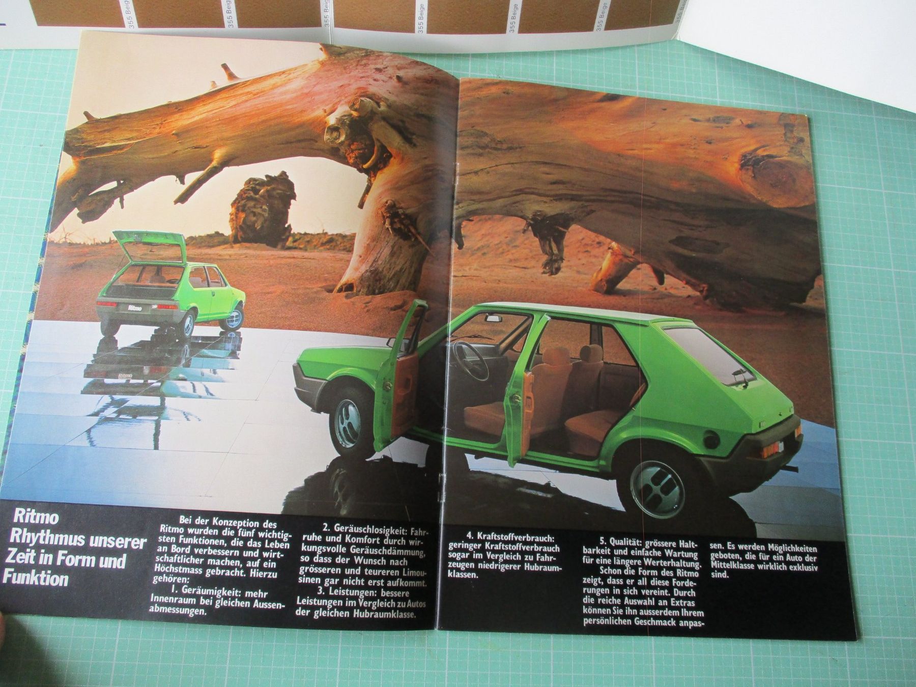 Documenti: Fiat Ritmo  Prospekt + Gamma colori – Usato da Ottikon Gossau ZH venduto da hokuspokus 1