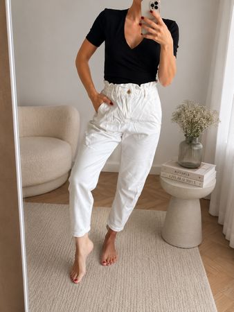 Zara White Pants, Like New!