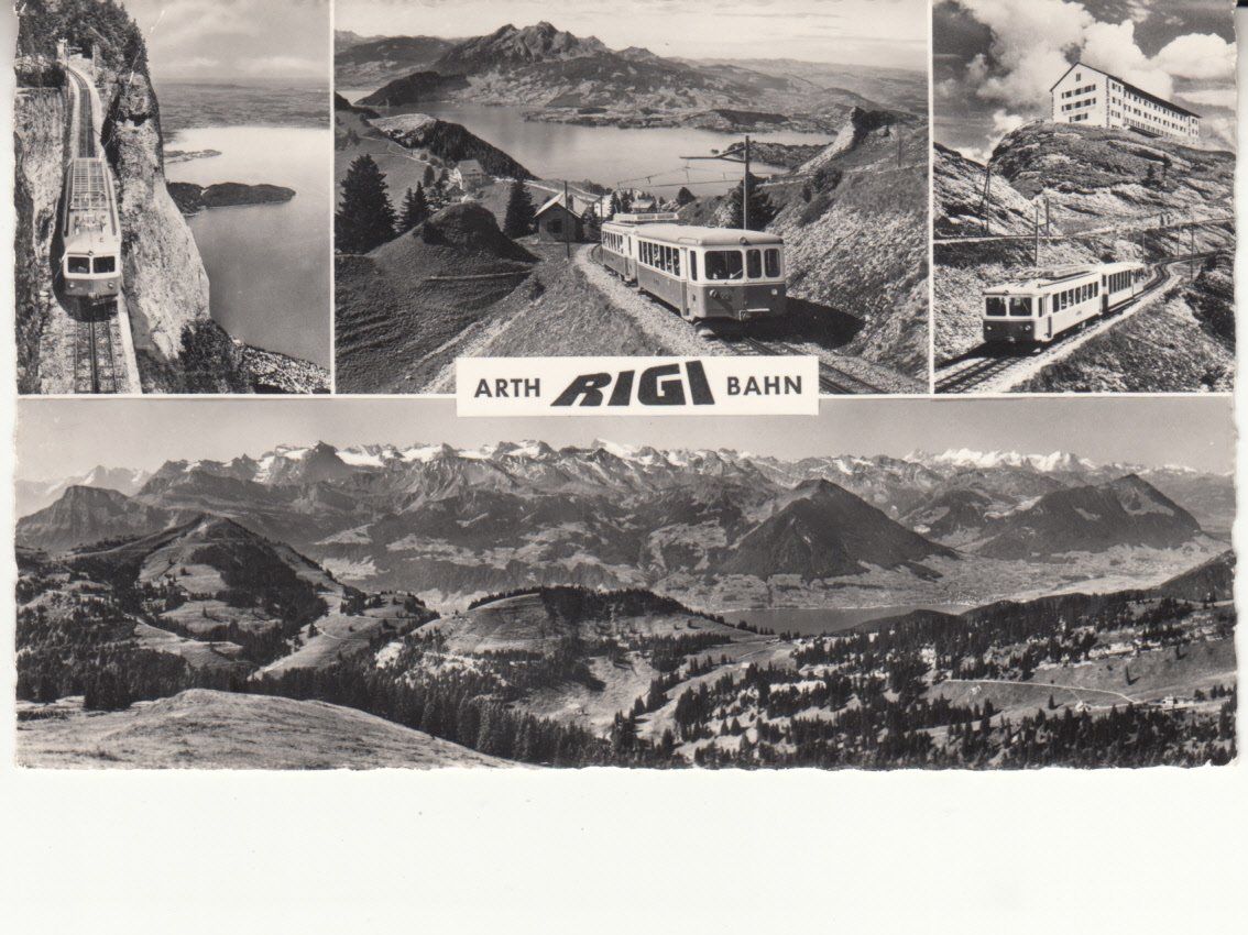 Cartoline postali: Art Rigi Bahn ca. 1950 – Usato da Bürglen TG venduto da StampGraf