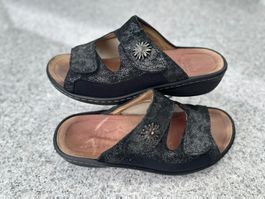 Pantoletten Belvida by Fortuna schwarz Gr 37 gebraucht