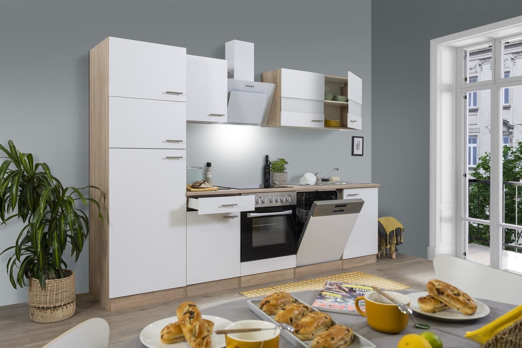 Cucine complete: 155 Küchenzeile Küchenblock 280cm E/SÄ/W - Küche Einbauküche – Nuovo e nell'imballaggio originale da Wallenwil venduto da toesstalvertrieb 2
