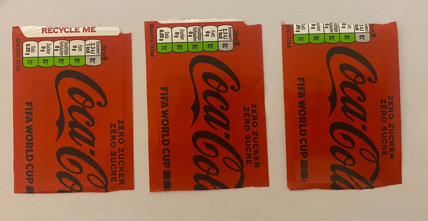 Panini Cartes à collectionner: CocaCola Panini Sticker 3 Stk. – D'occasion à Zuerich par kinisi01 1