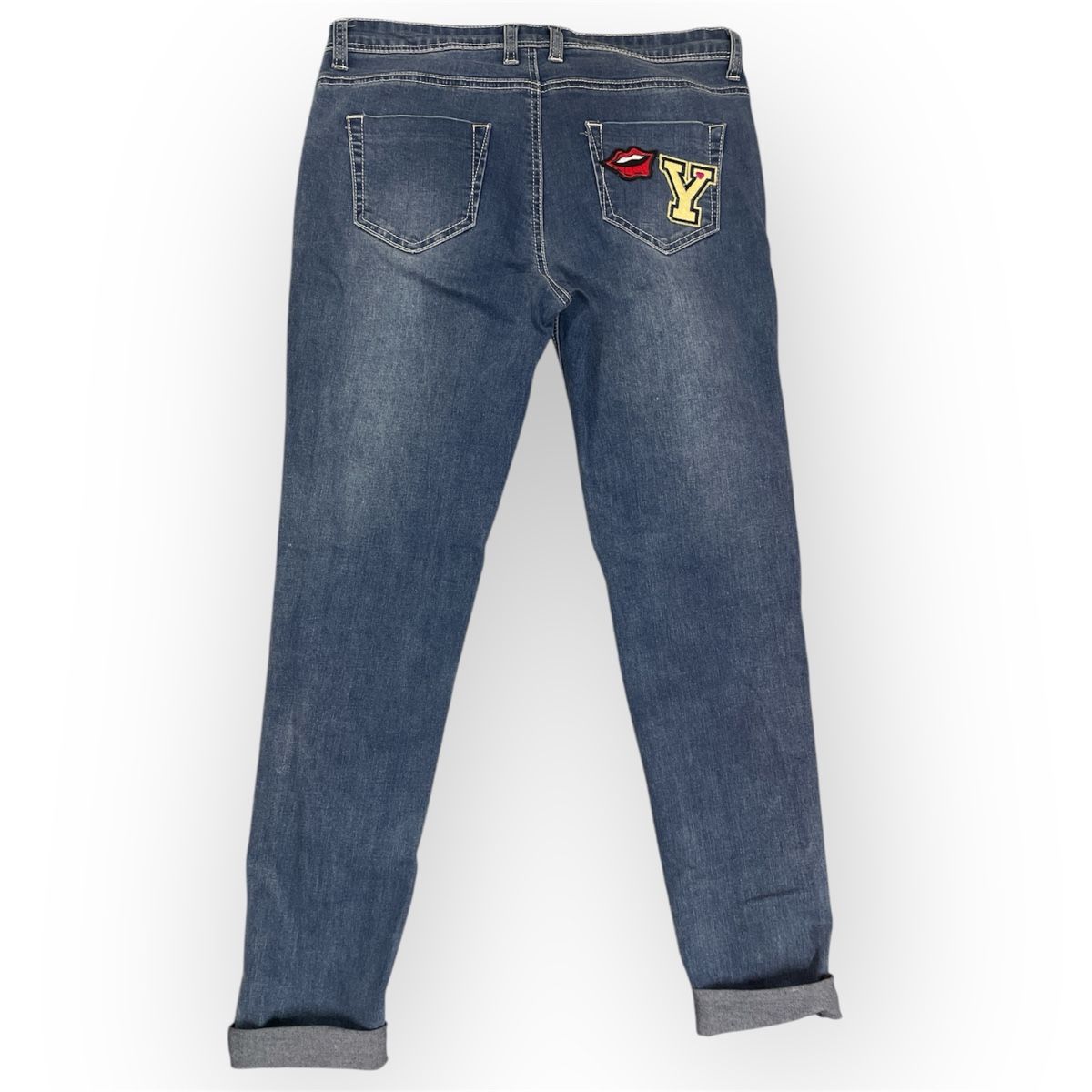 Yes Or No Jeans: Trendy Damen Jeans Gr.36 Patches Destroyed Look – Nuovo (secondo la descrizione) da Urdorf venduto da Anassor 1