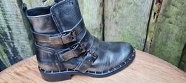 NICOLA BENSON Leder Stiefel Boots Italy gr 36 NEU NP169(1)