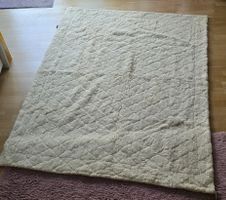 CASTELL Kaschmir Wollauflage Natur 150x200cm