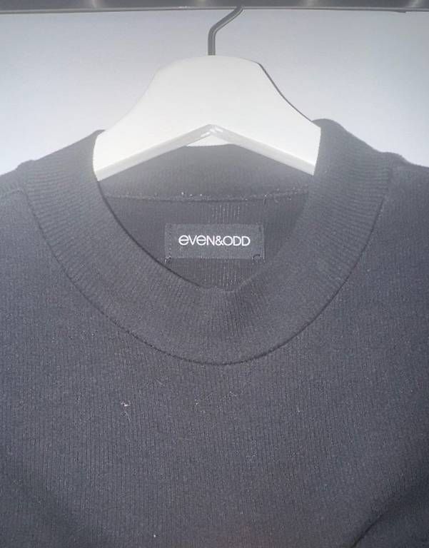 Top: Even&Odd Crop Top, Schwarz, Gr. S, Langarm – Usato da Brüttisellen venduto da Ariana-24 1