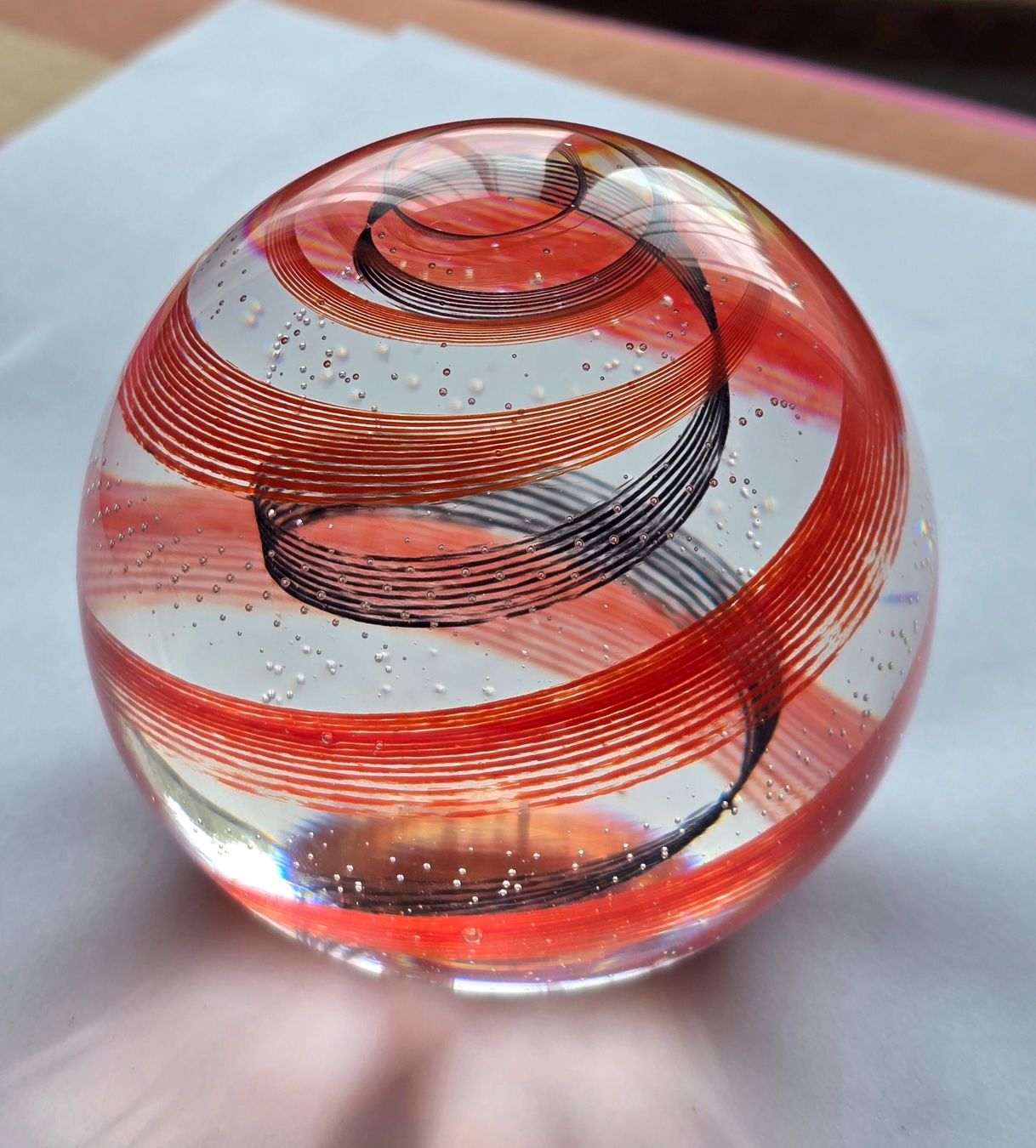 Tutte le decorazioni: Paperweight Caithness Scotland "WHIZZ"  Briefbeschwerer num. – Usato da Rheinau venduto da MakalekaAloha 8