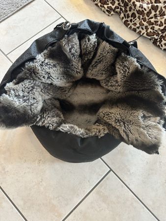 Hundetasche mit Fell