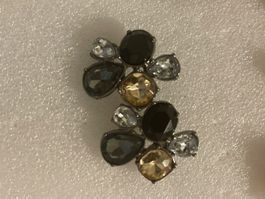 Boucles d'oreilles extraordinaires neuves pierres multicolor