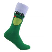 BUNTE DESIGN SOCKEN-Animal Faces Funy Frog (Big 41-46)