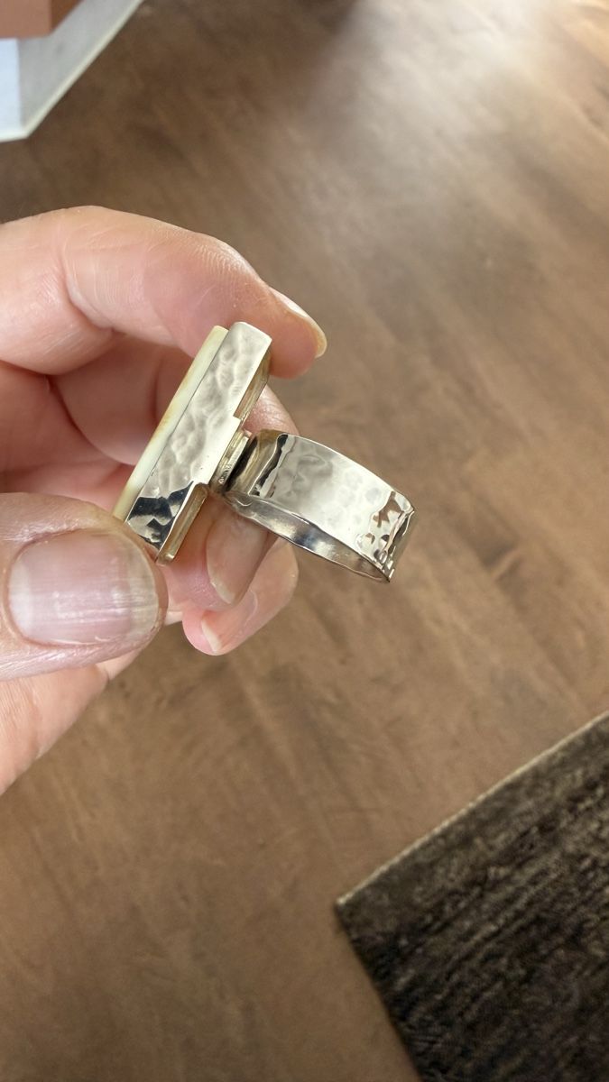 Ringe: Milchiger Bernstein-Silberring – Neu und originalverpackt aus Ebikon von Leonidas2 4