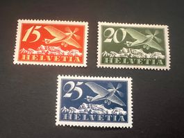 1923/25 Flugpost F3-F5 mit Falz  Kat 21.-- (E1876)